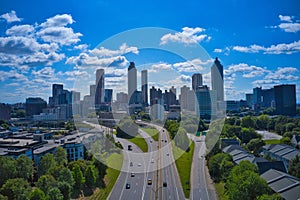 Panoramic view of Atlanta skyline