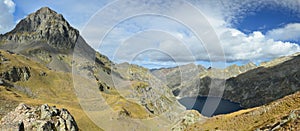 Panoramic view of the Atlantic Pyrenees, Bearn
