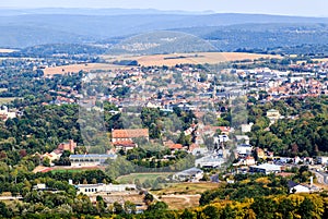 Panoramic view Bad Kissingen in Bavaria, Germany