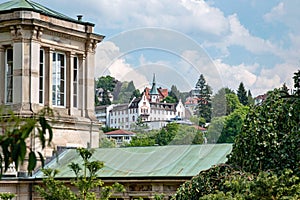 Panoramic view on Baden Baden, Baden Wuerttemberg Germany
