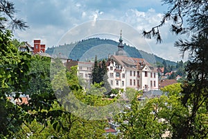 Panoramic view on Baden-Baden Germany, Europe in the summer