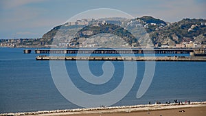 Panoramic view of Bagnoli and Nisida Naples