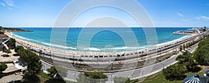 Panoramic view of Balco del Mediterrani in Tarragona, Spain.