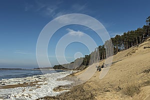 Panoramic view of the Baltic dunes, Balta kapa - Lielupe - Jurmala