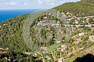 Panoramic view of Banyalbufar, Majorca