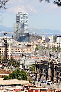 Panoramic view of Barcelona