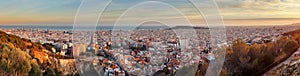 Panoramic view of Barcelona, Spain