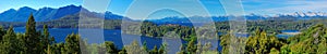 Panoramic view of Bariloche and its lakes, Patagonia, Argentina photo