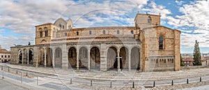 Panoramic view at the Basilica San Vincente of Avila photo