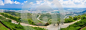 Panoramic view of the bay of Haifa