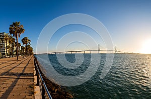 Panoramic view of bay