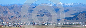 Panoramic view of Bayan Ulgiy, western Mongolia.