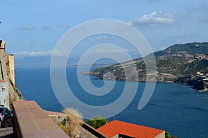 Panoramic view of the beach and the crystal sea of Sardinia