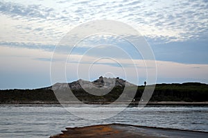 Panoramic view of the beach and the crystal sea of Sardinia