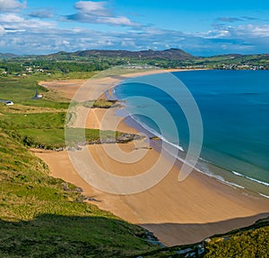 Panoramic view of beach in Donegal