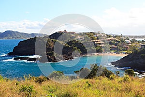 Panoramic view of beach Ferradurinha, Brazil photo