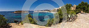 Panoramic view of the beach Portals Nous of Mallorca