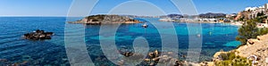 Panoramic view of the beach Portals Nous of Mallorca, Spain