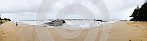 Panoramic view of the beaches of Kundapura