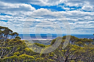 Panoramic view from Beacon Hill in Norseman, Western Australia photo
