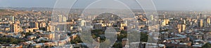 Panoramic view of beautiful ancient city Yerevan, the capital of Armenia