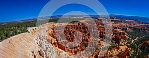 Panoramic view of beautiful Bryce Canyon National Park, Utah,