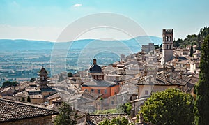 Panoramic view of a beautiful italian town.