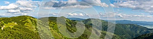 Panoramatický výhľad na krásny hrebeň Nízkych Tatier na Slovensku