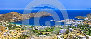 Panoramic view of beautiful Serifos island