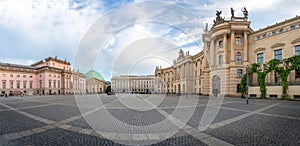 Panoramic view of Bebelplatz Square with Berlin State Opera, St. Hedwig Cathedral and Old Royal Library - Berlin, Germany