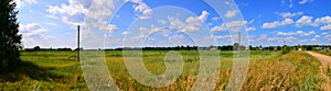 Panoramic view of belarussian landscape.