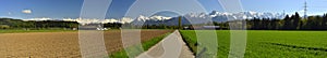 Panoramic view of Berner Oberland photo