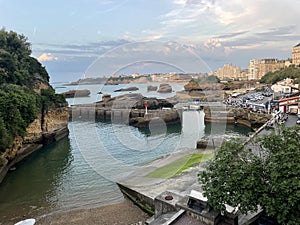 Panoramic View of Biarritz Basque Country France