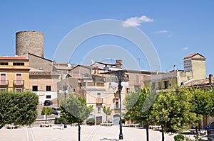 Panoramic view of Biccari. Puglia. Italy.