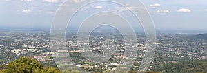 Panoramic view of Bielsko-Biala city in Poland