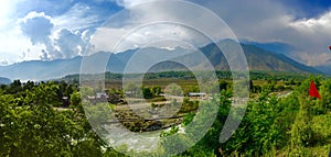 Panoramic view from Biodiversity Park in Kangan