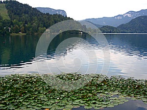 Panoramic view of Bled Lake, Slovenia