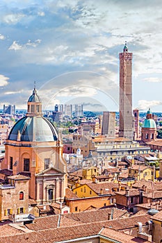 Panoramic view of Bologna photo