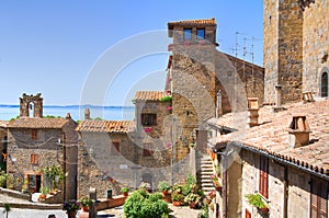 Panoramic view of Bolsena. Lazio. Italy.
