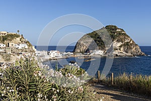 Panoramic view at Borgo Sant`Angelo, Ischia