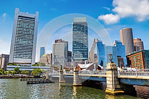 Panoramic view of Boston