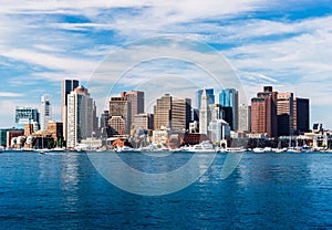 Panoramic view of Boston skyline, USA