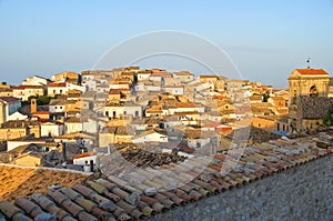 Panoramic view of Bovino. Puglia. Italy.
