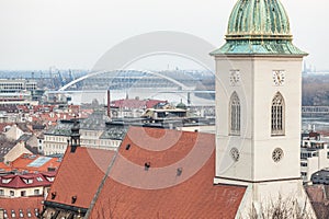 Panoramatický pohľad na Bratislavu