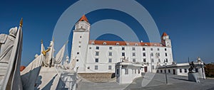 Panoramatický pohľad na Bratislavský hrad - Bratislava, Slovensko