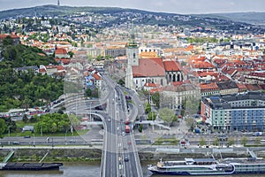 Panoramatický pohled na Bratislavu, Slovensko