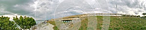 Panoramic view of Bridge along Florida Keys, USA