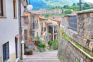 Panoramic view of Brienza. Basilicata. Italy.