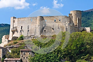 Panoramic view of Brienza. Basilicata. Italy.