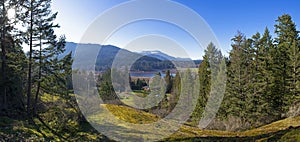 Panoramic view of Bright Angel park in Vancouver Island, BC